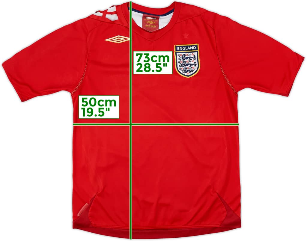 2006-08 England Away Shirt - 5/10 - (M)