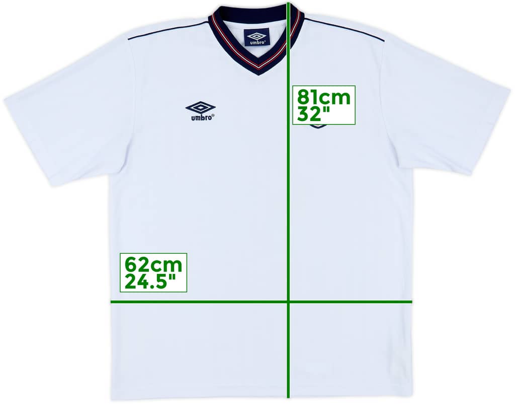 2000s England '1986' Umbro Retro Home Shirt - 10/10 - (XL)