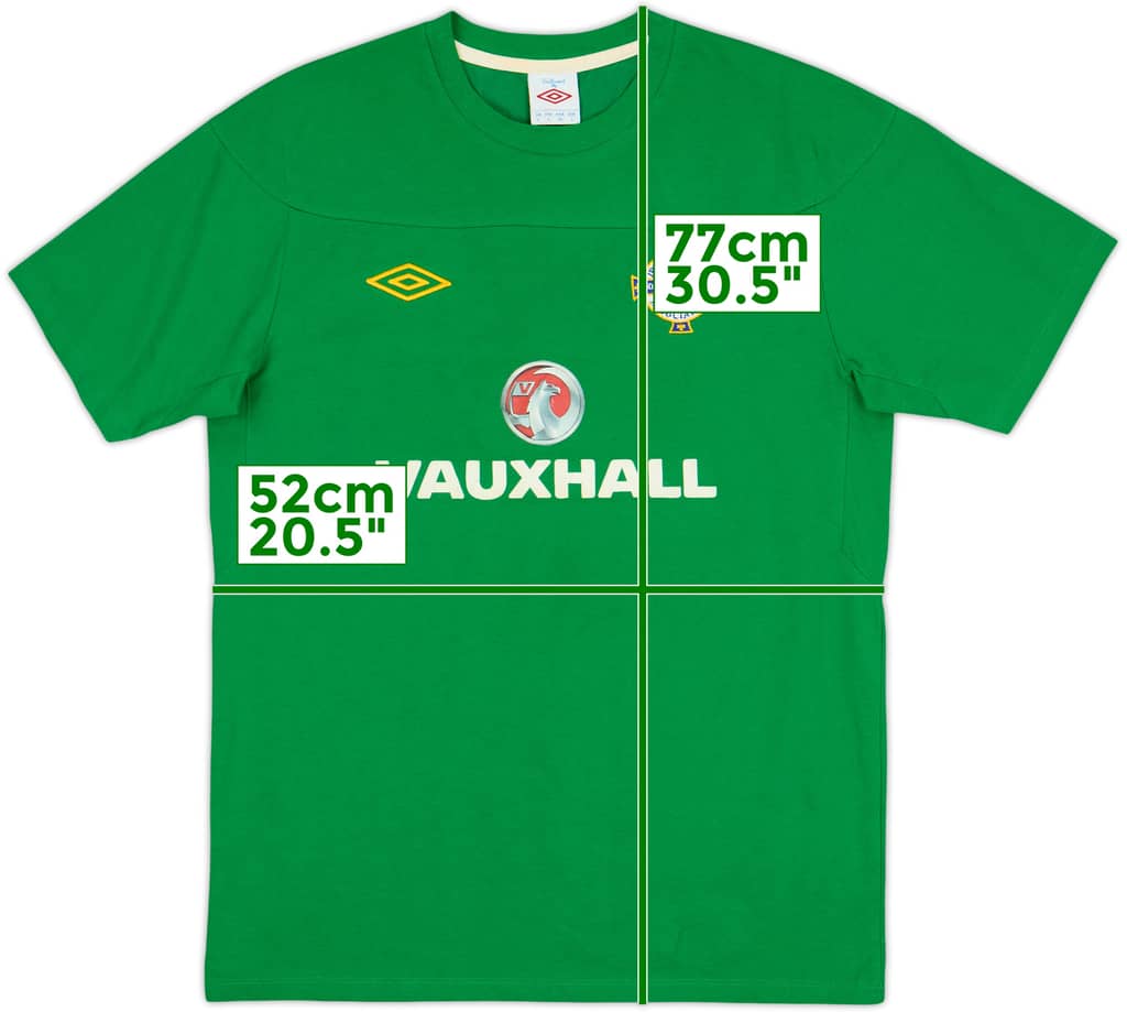 2010-12 Northern Ireland Umbro Training Shirt - 7/10 - (L)