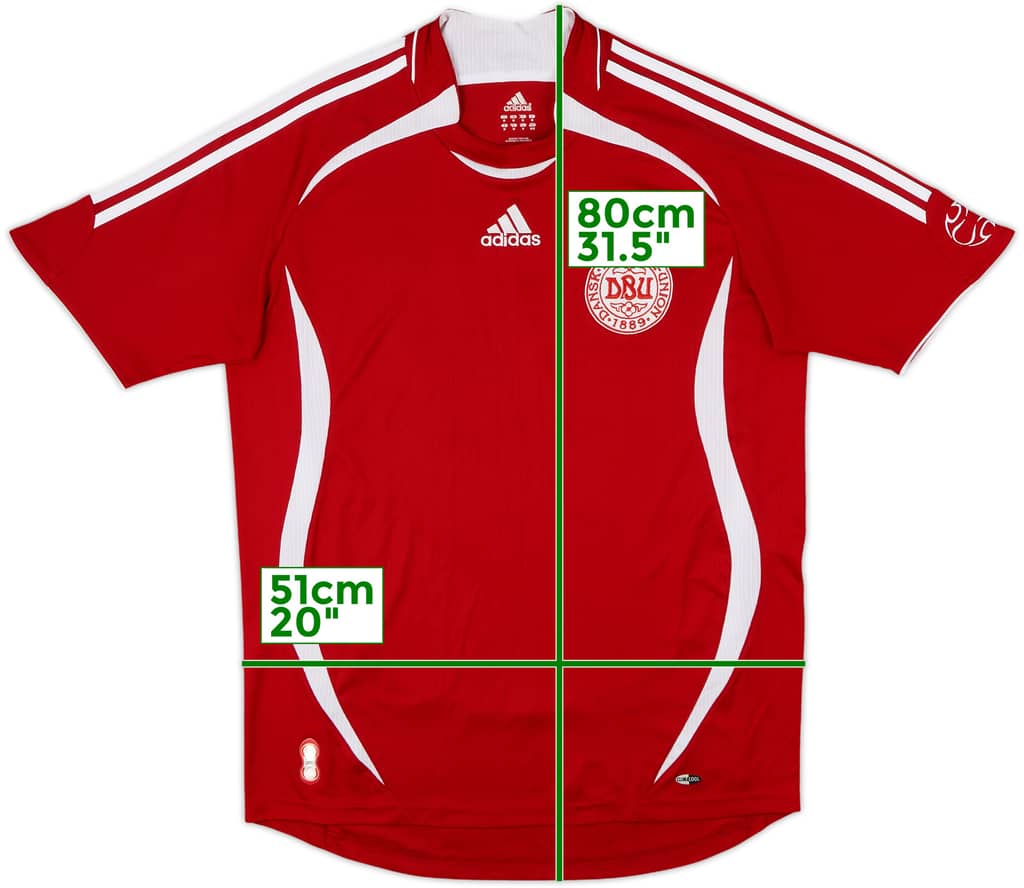 2006-08 Denmark Home Shirt - 8/10 - (M)