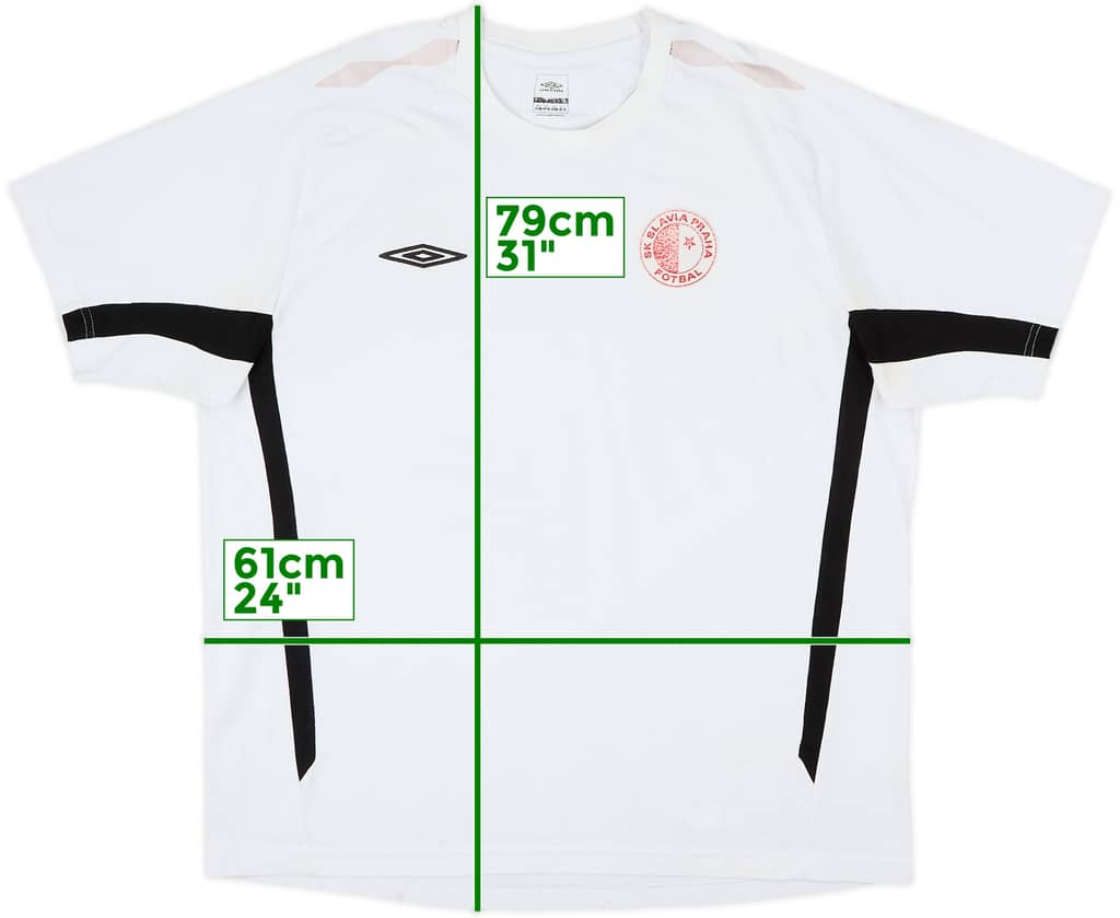 2007-08 Slavia Prague Umbro Training Shirt - 5/10 - (XXL)