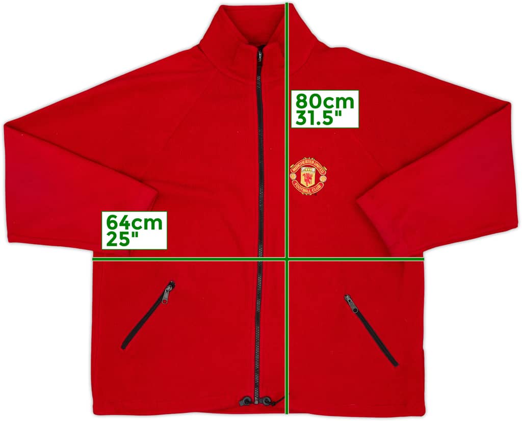 2000s Manchester United Fleece Track Jacket - 8/10 - (XL)