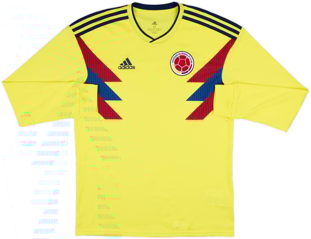 2018-19 Colombia Home L/S Shirt - 8/10 - (M)