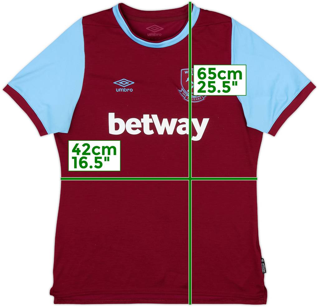 2020-21 West Ham Home Shirt - 8/10 - (Women's M)