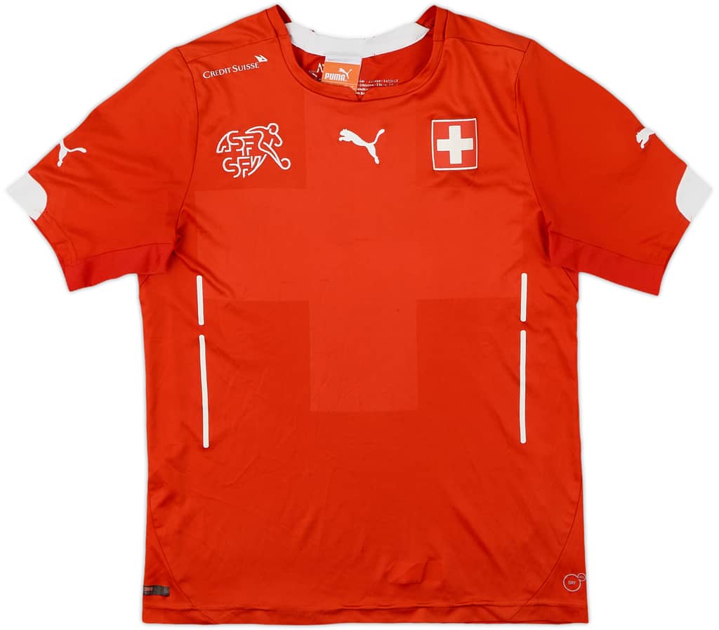 2014-15 Switzerland Home Shirt - 7/10 - (S.Boys)