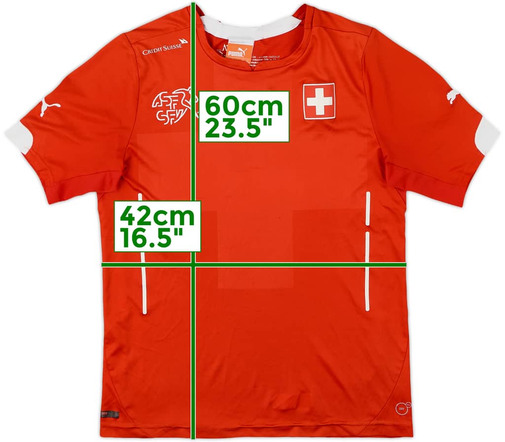 2014-15 Switzerland Home Shirt - 7/10 - (S.Boys)