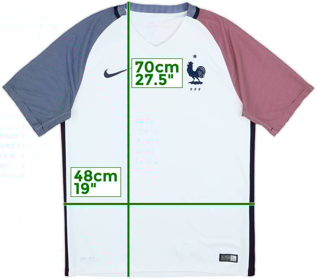 Camiseta de visitante de France 2016-17 - 6/10 - (M)