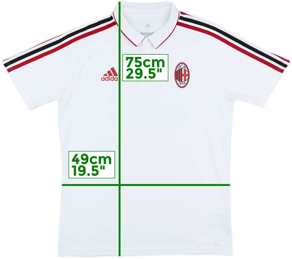 2017-18 AC Milan adidas Polo Shirt - 7/10 - (M)