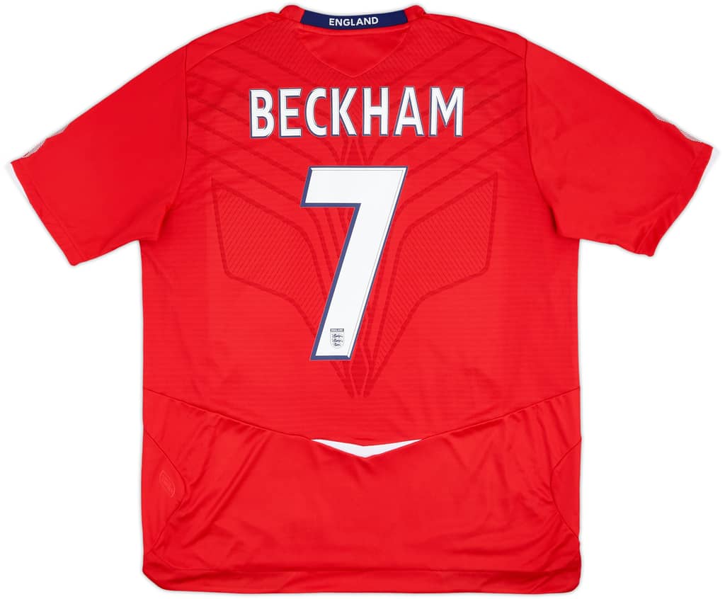 2008-10 England Away Shirt Beckham #7