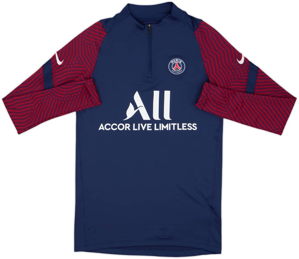 2020-21 Paris Saint-Germain Nike 1/4 Zip Drill Top - 8/10 - (S)