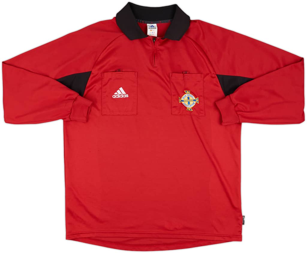 2002-03 Northern Ireland adidas Referee L/S Shirt - 9/10 - (L)