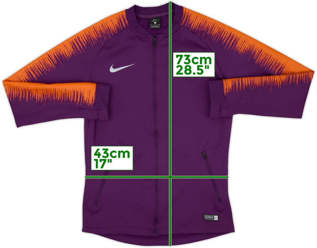2018-19 Manchester City Nike Track Jacket - 8/10 - (S)