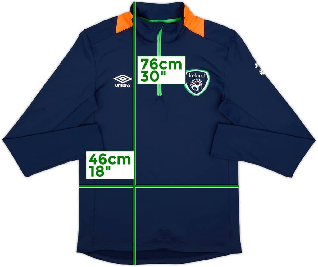 2016-17 Ireland Umbro 1/4 Zip Drill Top - 8/10 - (S)
