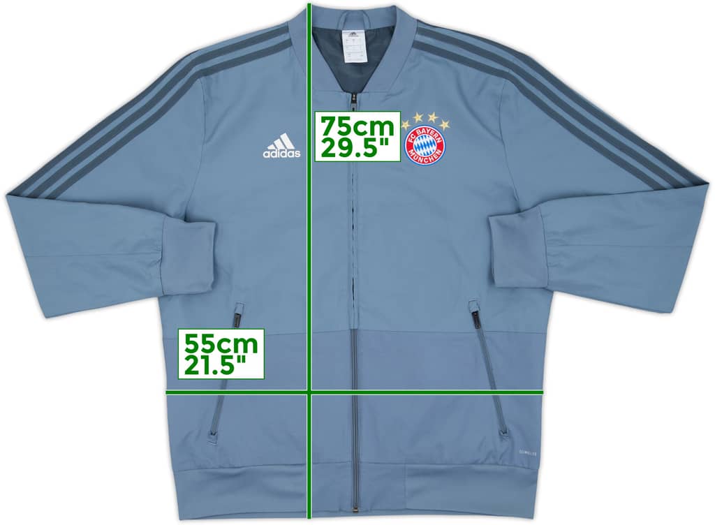2018-19 Bayern Munich adidas Track Jacket - 8/10 - (L)