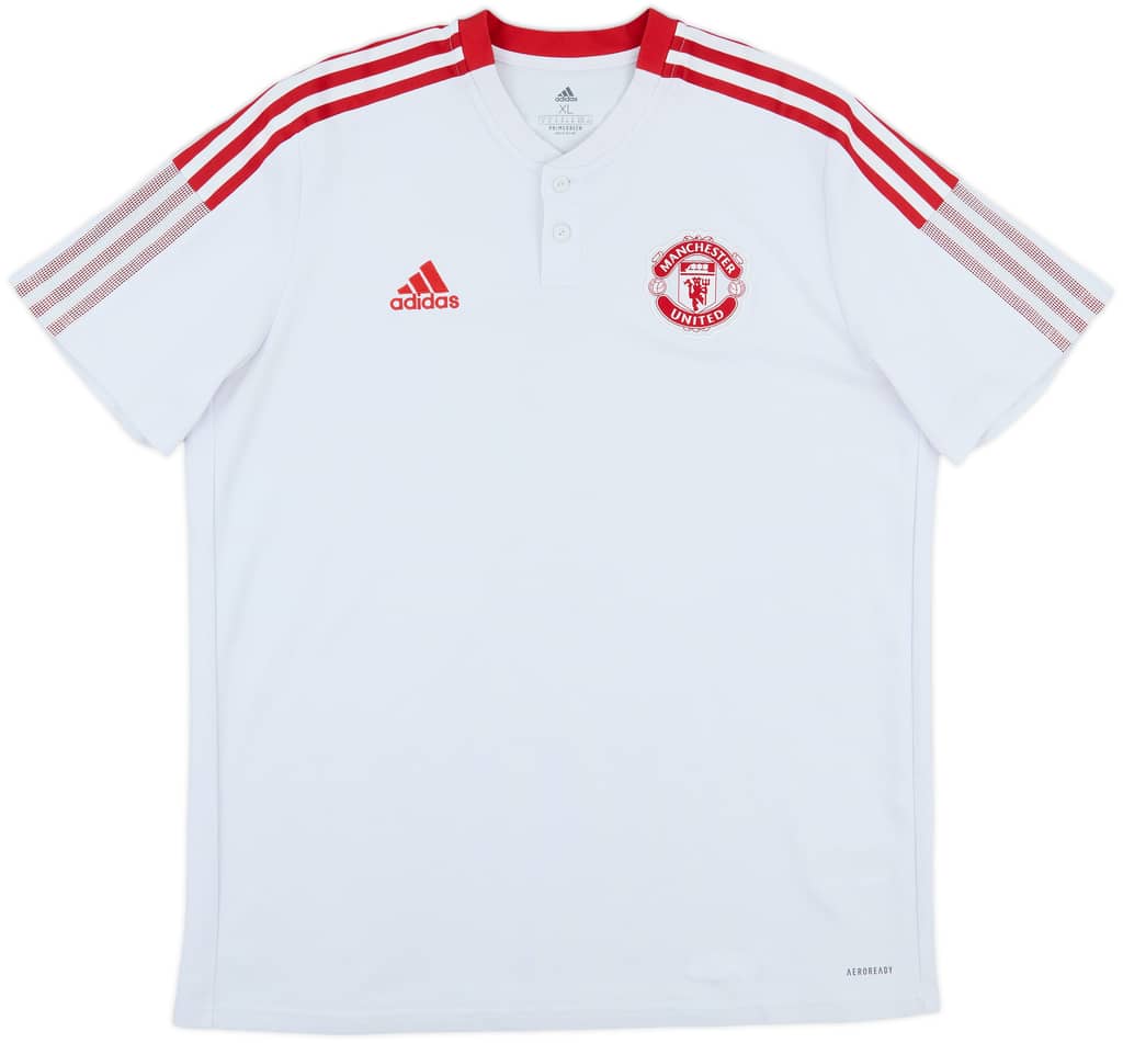 2021-22 Manchester United adidas Polo Shirt - 8/10 - (XL)