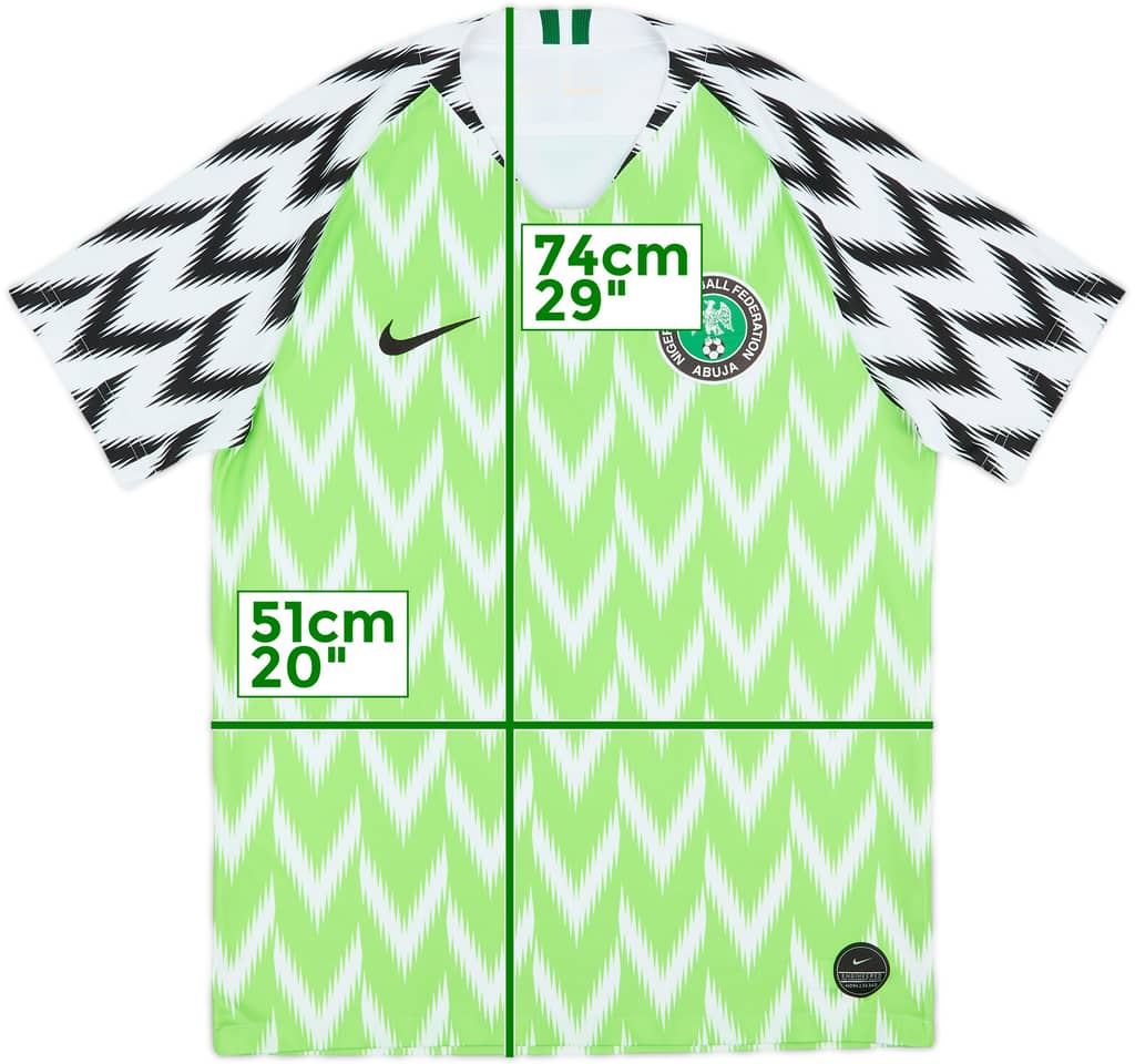 2018-19 Nigeria Home Shirt - 8/10 - (M)