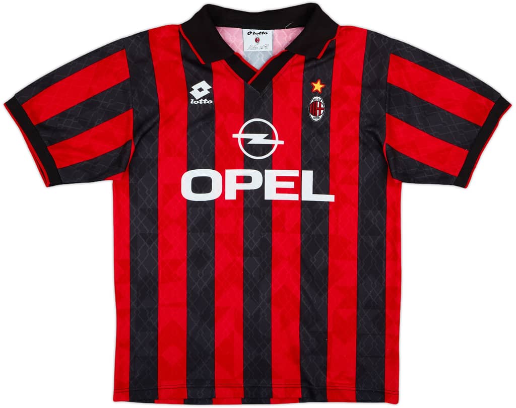 1995-96 AC Milan Home Shirt - 8/10 - (L)