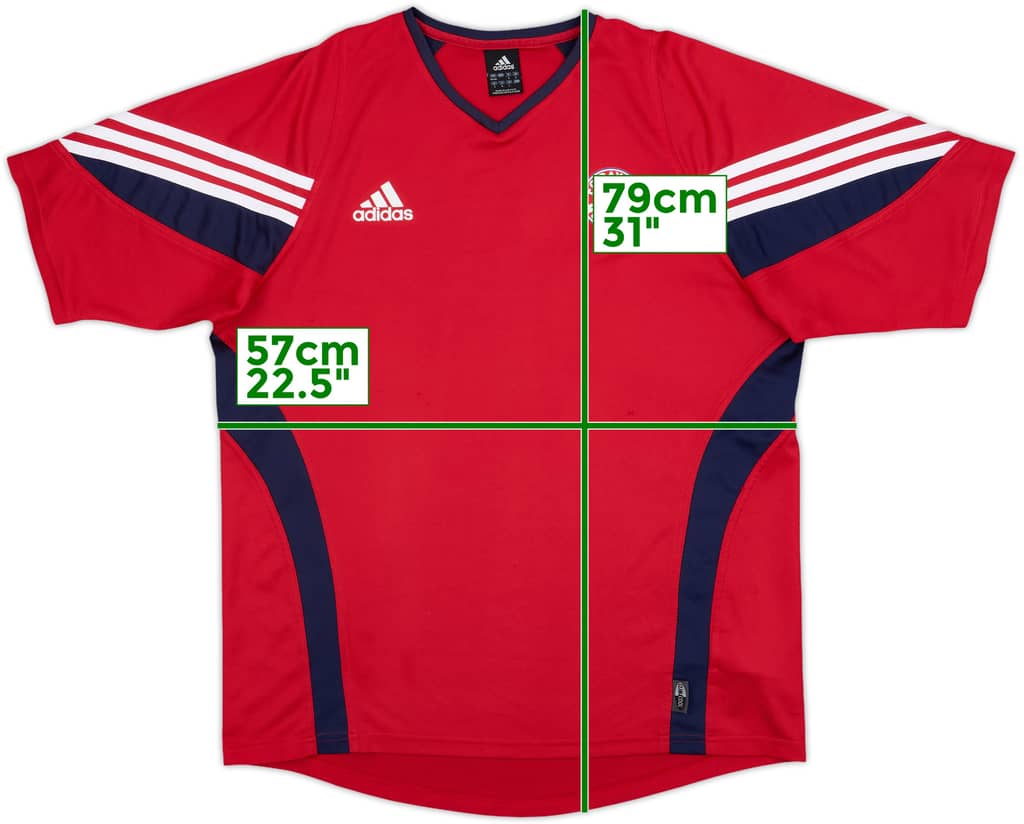 2003-04 Bayern Munich adidas Training Shirt - 8/10 - (M)