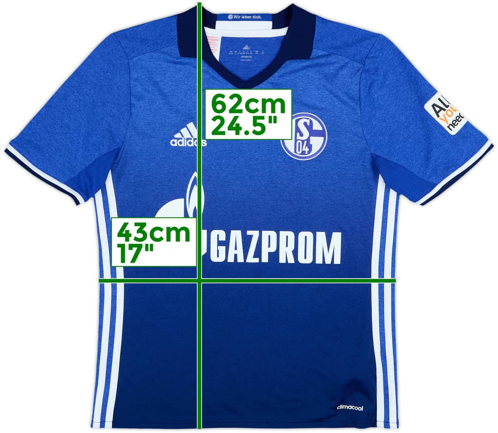 2016-18 Schalke Home Shirt - 8/10 - (L.Boys)