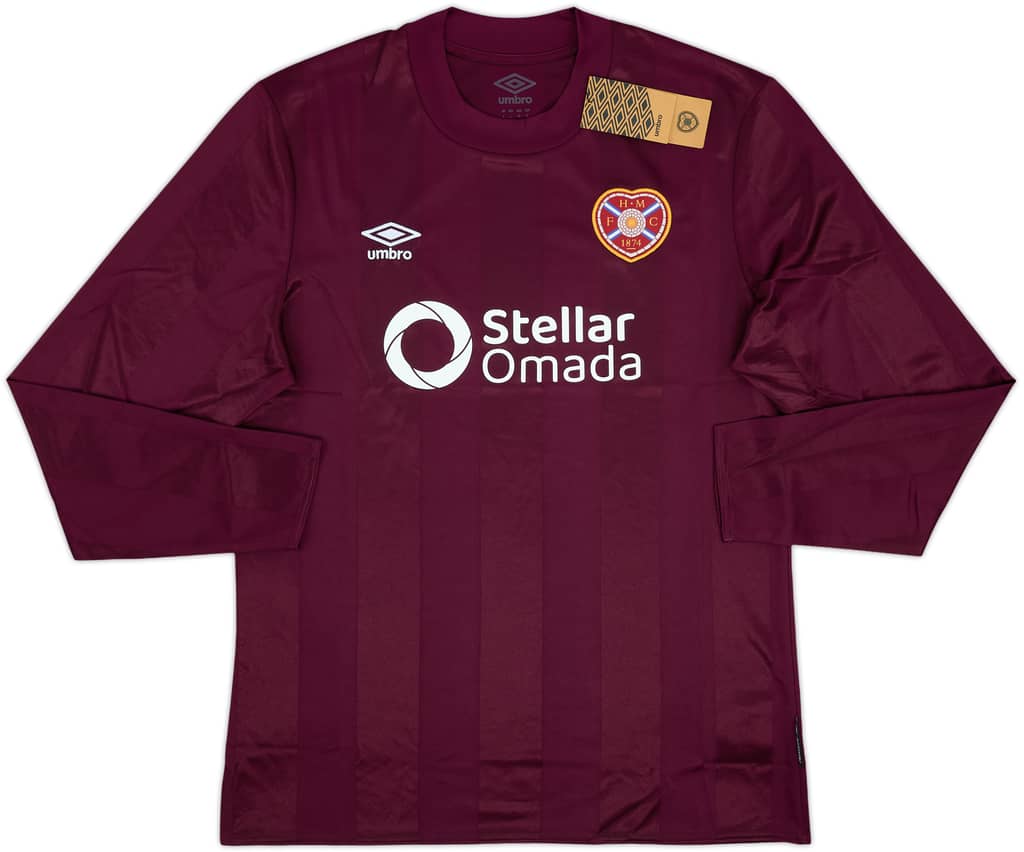 2024-25 Hearts Home L/S Shirt (L)