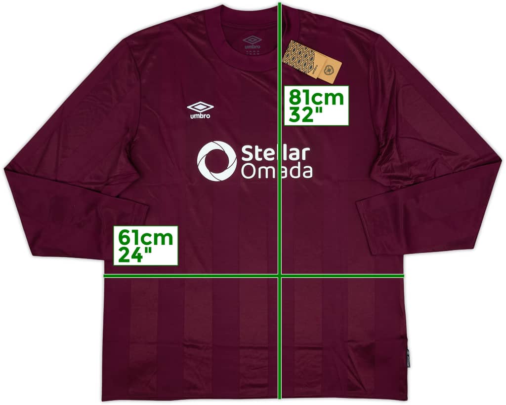 2024-25 Hearts Home L/S Shirt (XXL)