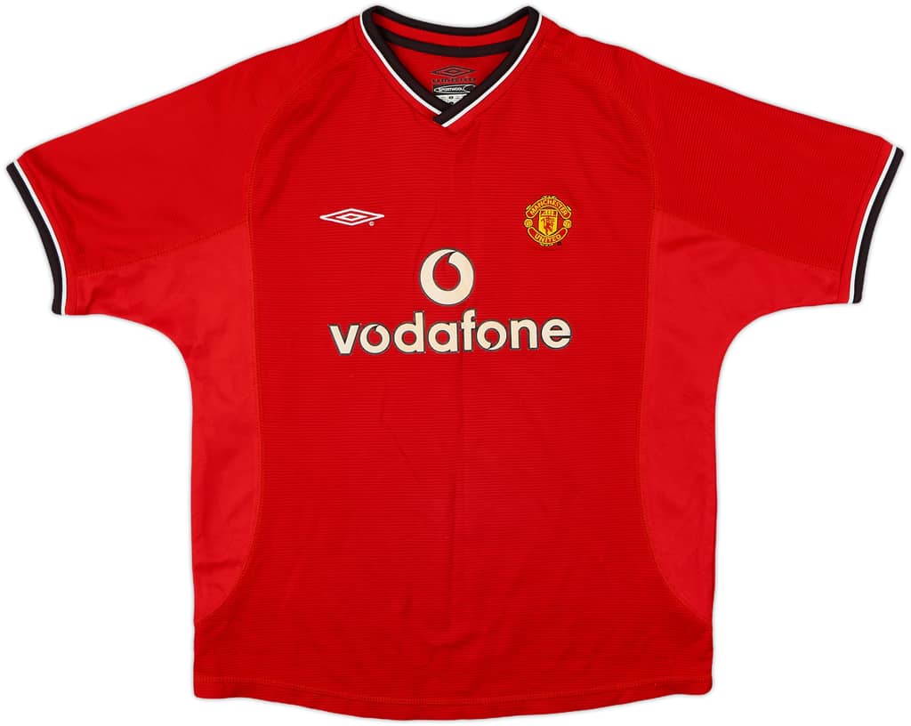 2000-02 Manchester United Home Shirt - 8/10 - (L.Boys)