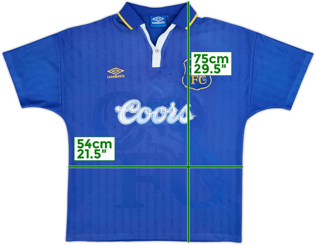 1995-97 Chelsea Home Shirt - 5/10 - (L)