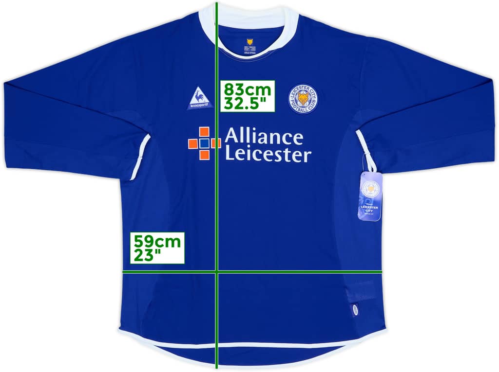 2003-04 Leicester Home L/S Shirt (L)