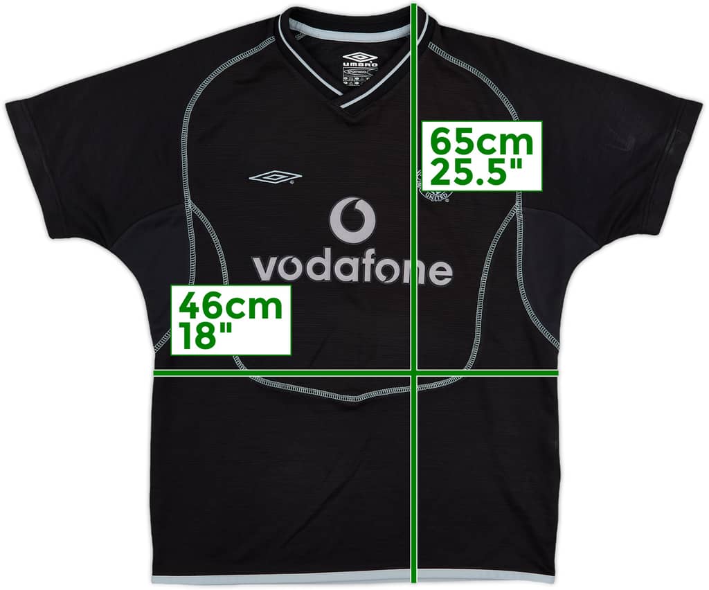 2000-02 Manchester United GK S/S Shirt - 9/10 - (L.Boys)