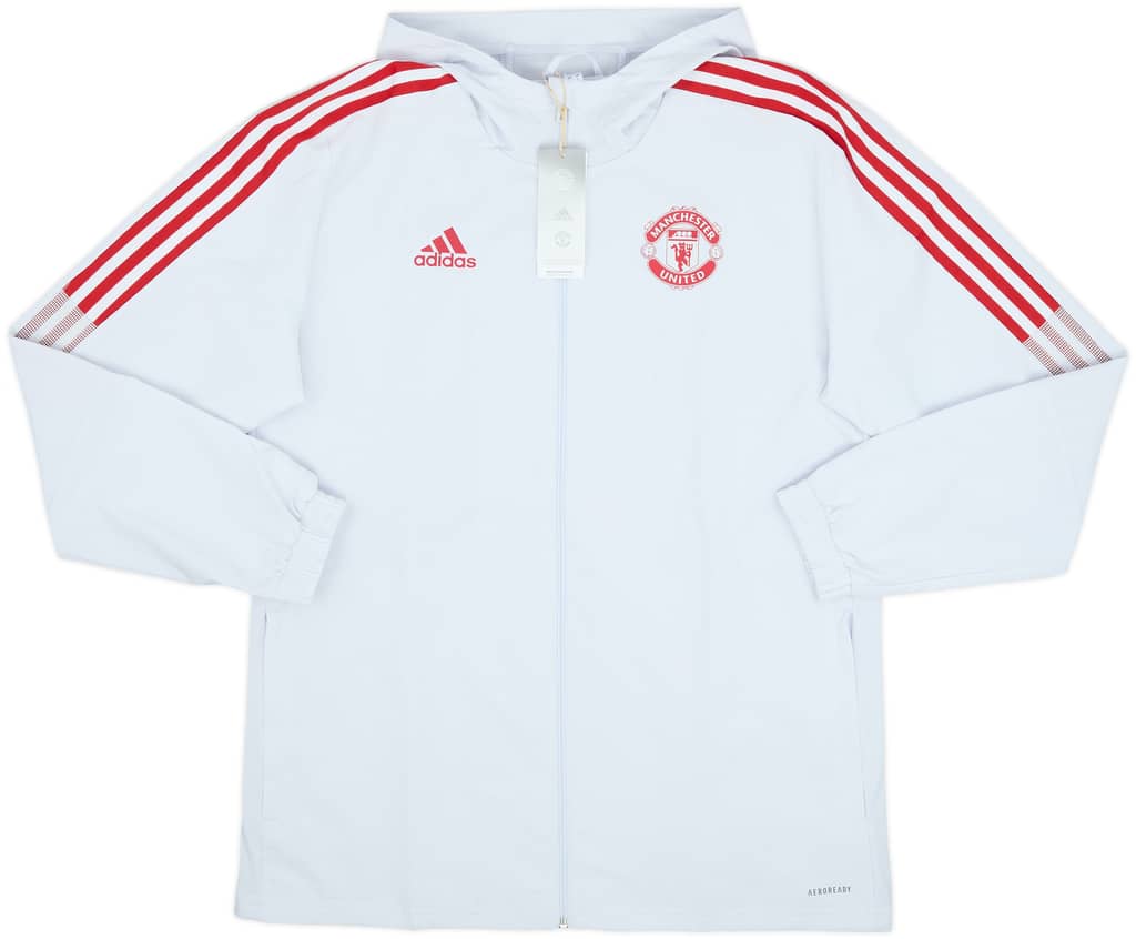 2021-22 Manchester United adidas Hooded Track Jacket (L)