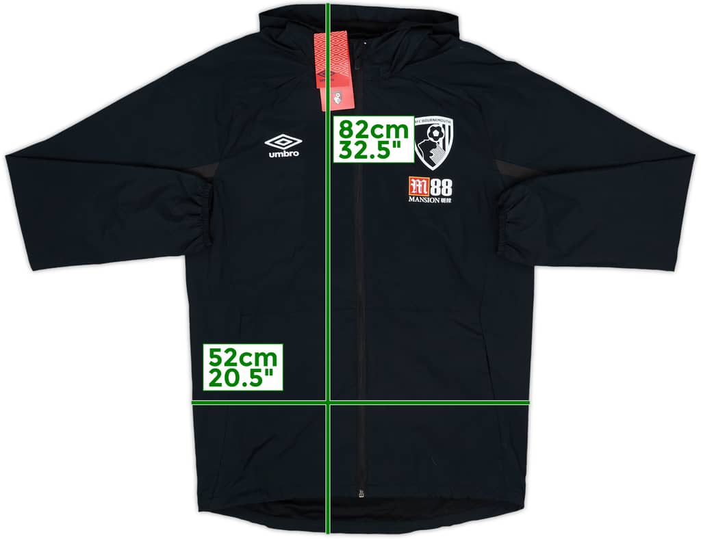 2017-18 Bournemouth Umbro Hooded Rain Jacket (S)