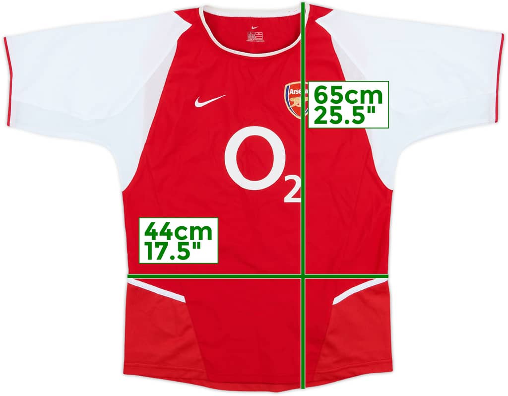 2002-04 Arsenal Home Shirt - 8/10 - (L.Boys)