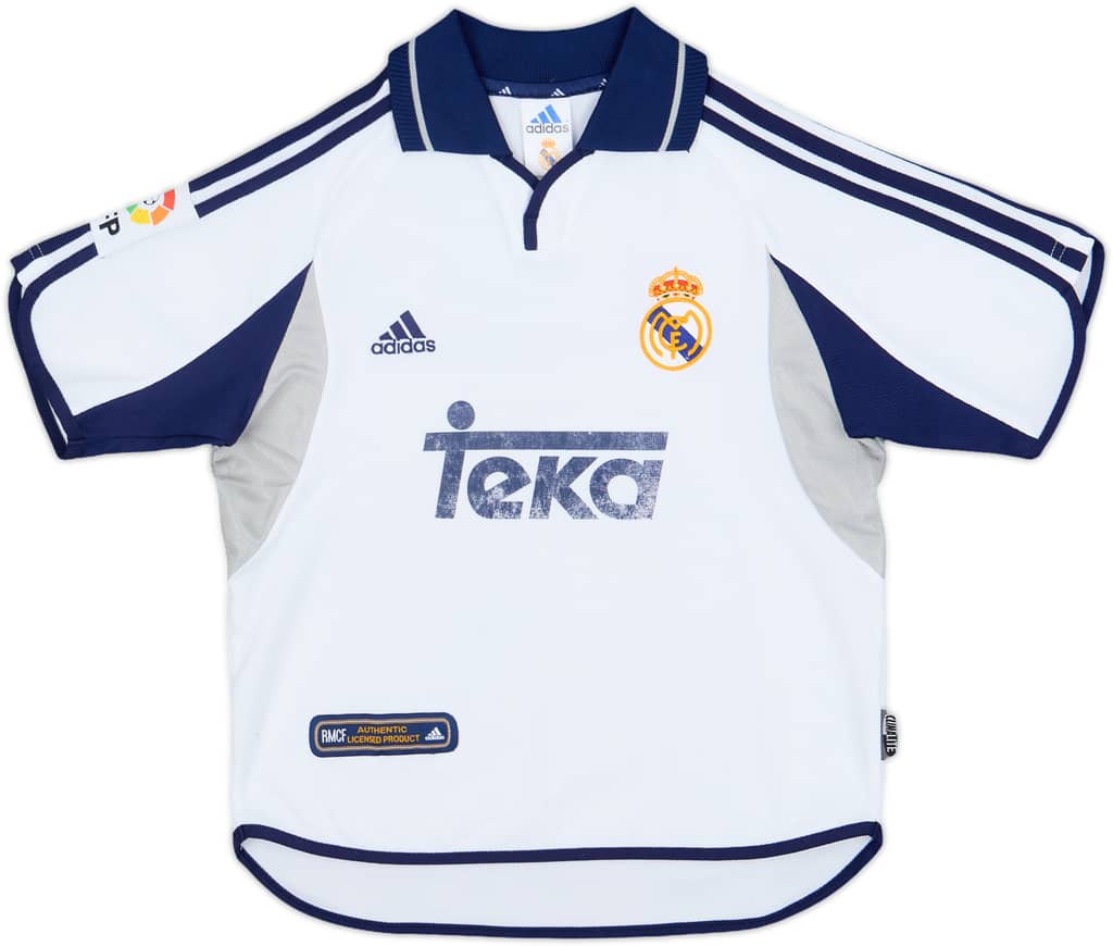 2000-01 Real Madrid Home Shirt - 6/10 - (M.Boys)