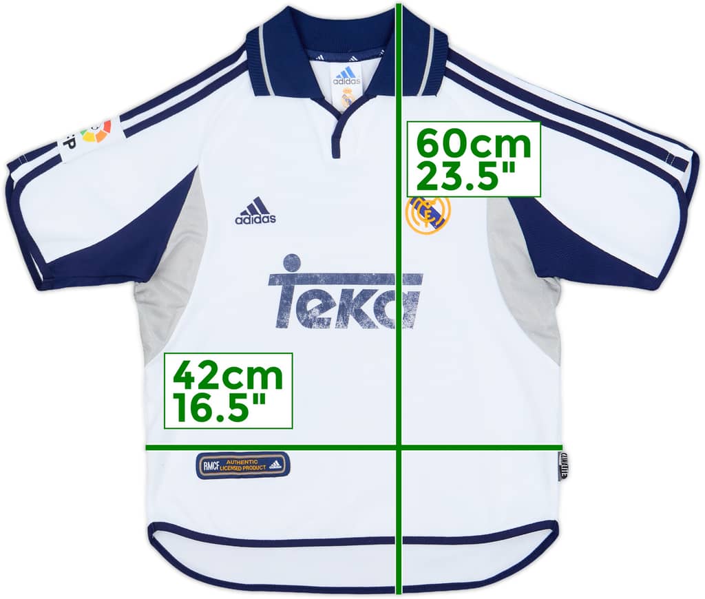 2000-01 Real Madrid Home Shirt - 6/10 - (M.Boys)
