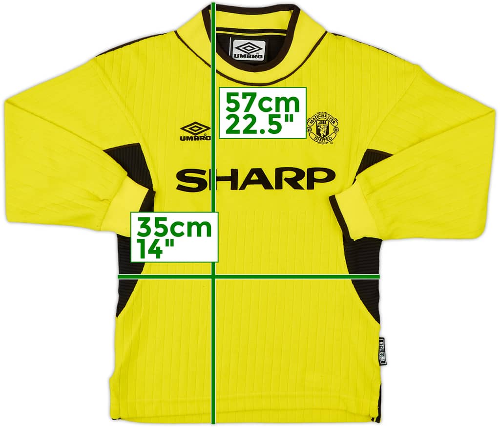 1999-00 Manchester United GK Shirt - 8/10 - (M.Boys)