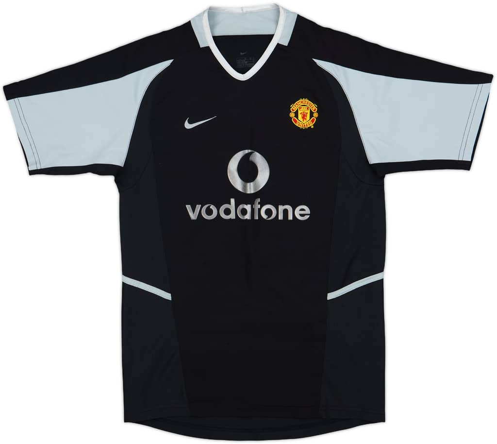 2002-04 Manchester United GK S/S Shirt - 8/10 - (L.Boys)