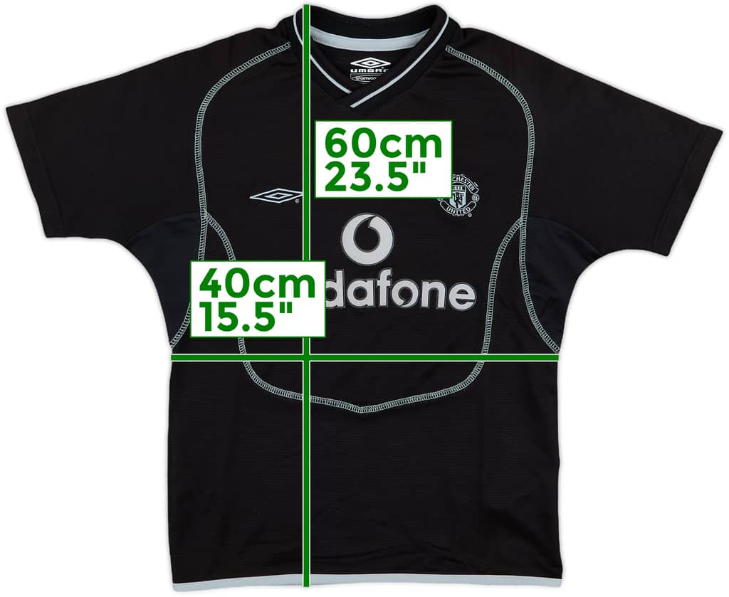 2000-02 Manchester United GK S/S Shirt - 9/10 - (S.Boys)