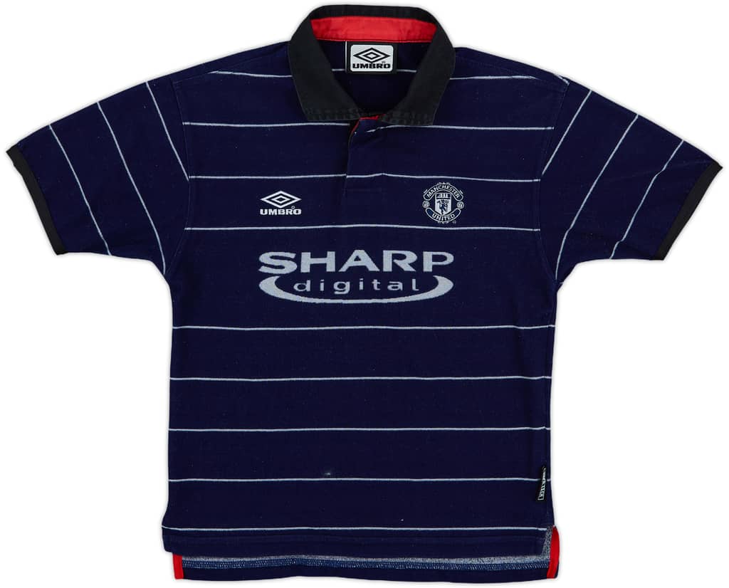 1999-00 Manchester United Away Shirt - 8/10 - (S.Boys)