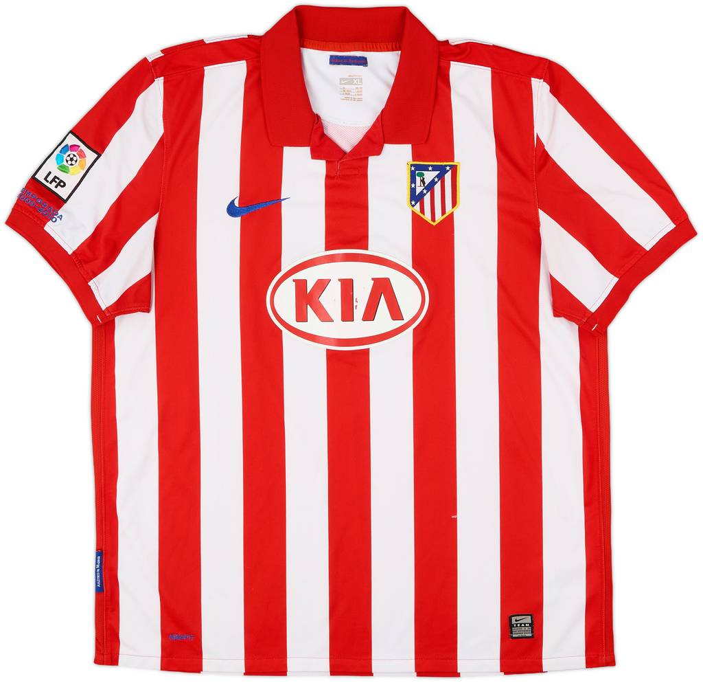 2009-10 Atletico Madrid Home Shirt - 4/10 - (XL)