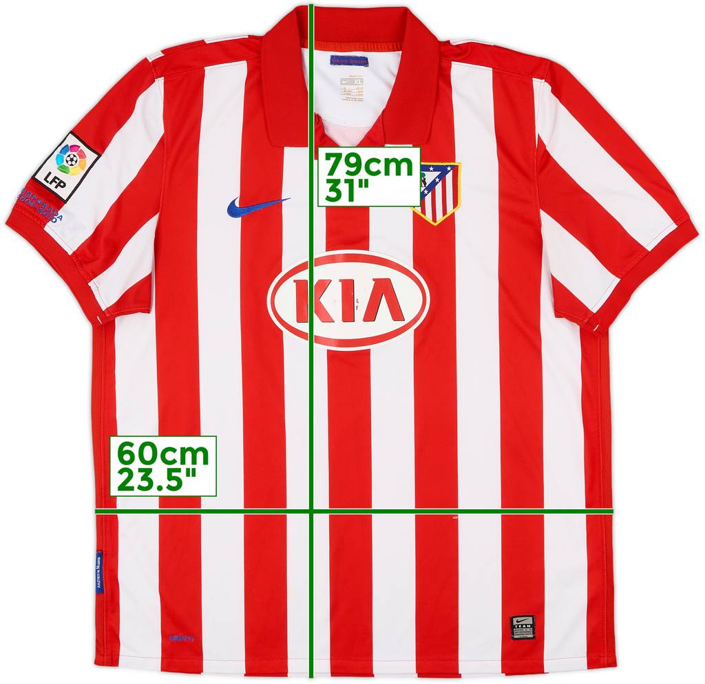 2009-10 Atletico Madrid Home Shirt - 4/10 - (XL)
