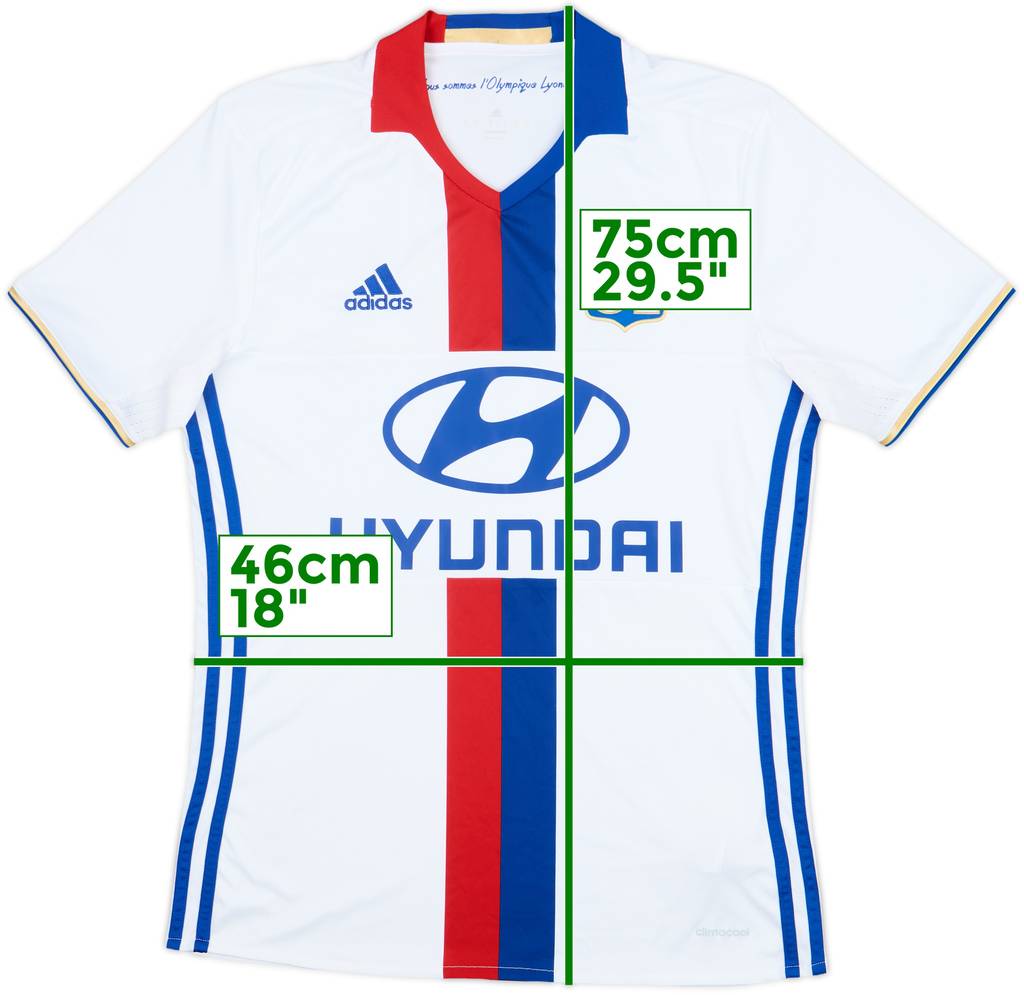 2016-17 Lyon Home Shirt - 8/10 - (S)
