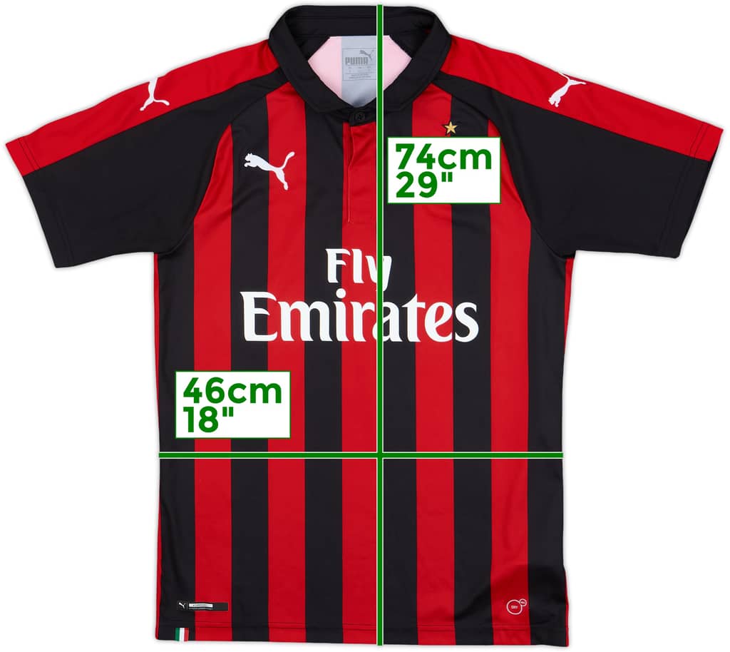 2018-19 AC Milan Home Shirt - 10/10 - (S)