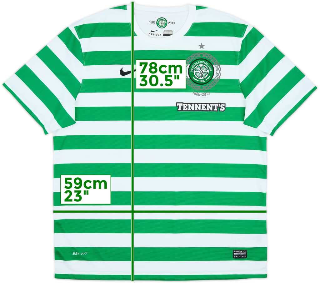 2012-13 Celtic '125th Anniversary' Home Shirt - 10/10 - (XL)