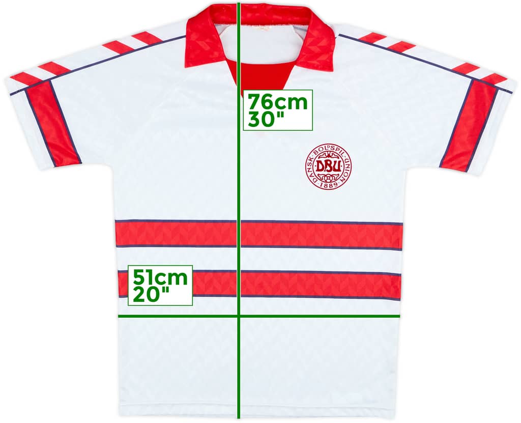 1988 Denmark Away Shirt - 8/10 - (L)
