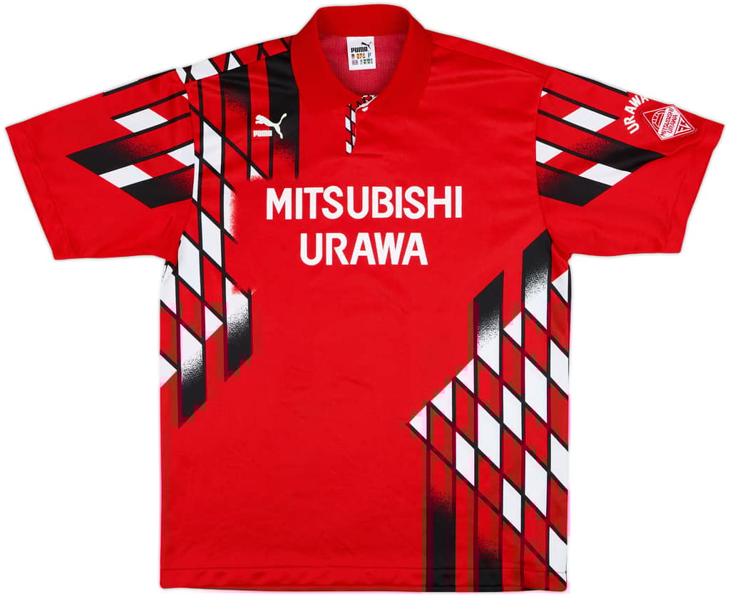 1990-91 Urawa Red Diamonds Home Shirt - 9/10 - (L)