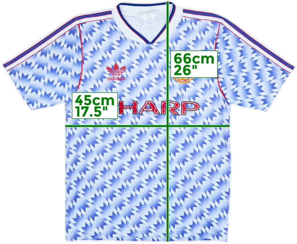 1990-92 Manchester United Away Shirt - 7/10 - (S)