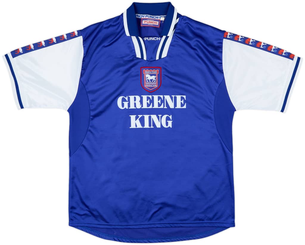1997-99 Ipswich Home Shirt - 8/10 - (L)