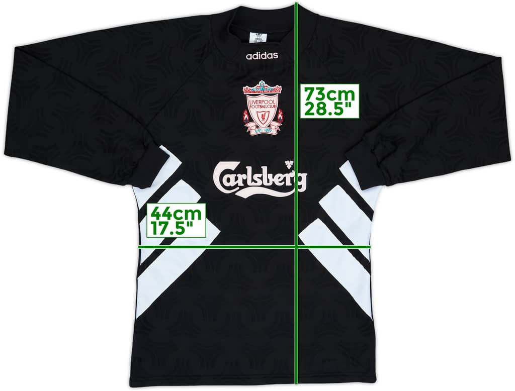 1993-95 Liverpool GK Shirt - 8/10 - (S)