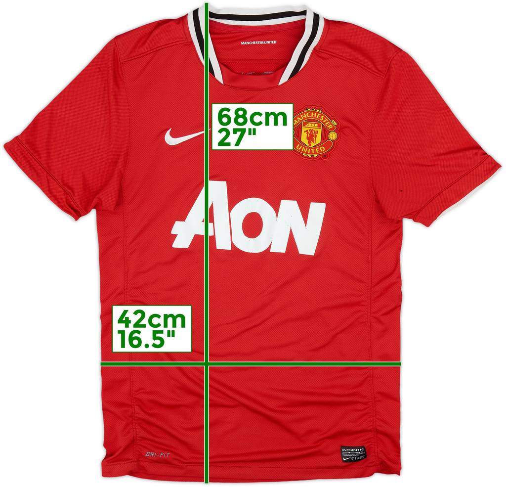 2011-12 Manchester United Home Shirt - 5/10 - (S)