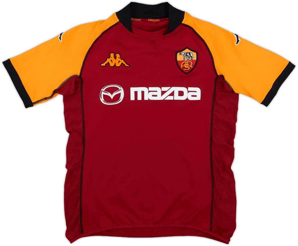 2002-03 Roma European Home Shirt - 8/10 - (XL.Boys)